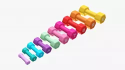 Dumbbells hexagonal 3D model