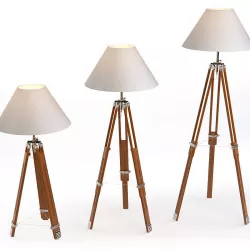 Floor Lamp On A Tripod K2km008f by Garda Decor 3D model