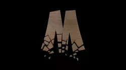FONT-085 Letter M Low-poly 3D model