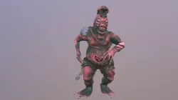 Frogbire Monster Low-poly 3D model