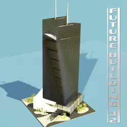 Future twist building 32  3D model