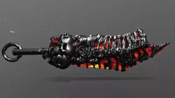 Game ready model of the Fantastic lava sword Low-poly 3D model