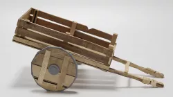 Garden Cart 3D Model Low-poly 3D model