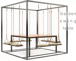 Garden swing table 3D model