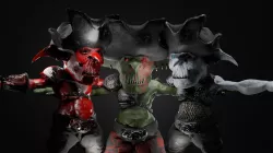 Goblin Pirate Crew Collectio Pack The Captain Low-poly 3D model