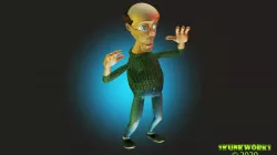 Goofy Guy Chicken Dance Animation Low-poly 3D model