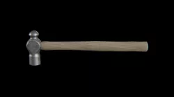 Hammer ball pein brushed Low-poly 3D model