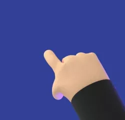 HAND CARTOON  Low-poly 3D model