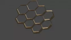 hexagonal shelf 3D model