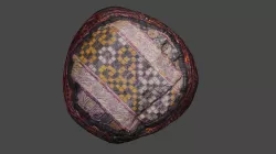 HIGH POLY 3D SCAN Traditional Hat Texture