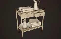 Hospital Trolley - PBR Game Ready Low-poly 3D model