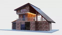 House drawing 3D model