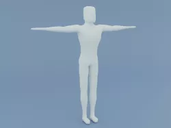 Human Low-poly 3D model