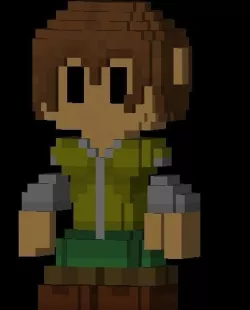 Human Pack Low-Poly Voxel Models Game Ready Low-poly 3D model