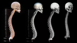 Human Vertebral Column Low-poly 3D model