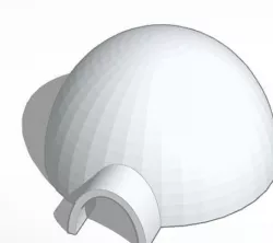 Igloo  Low-poly 3D model