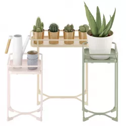 IKEA KRYDDPEPPAR with cactus and BITTERGURKA Watering can 3D model