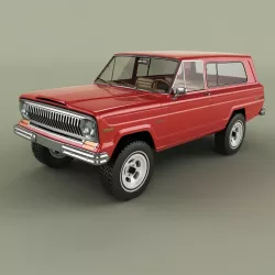 Jeep Cherokee Wagoneer Wrangler CJ5 3D model