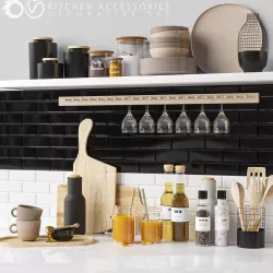 kitchen accessories 3D model