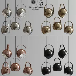 Kitchen Pendant Lighting Low-poly 3D model