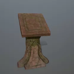 lectern  Low-poly 3D model