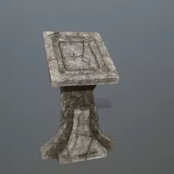 lectern  Low-poly 3D model