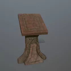 lectern  Low-poly 3D model