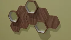 Low-poly 3D Models shelf Low-poly 3D model