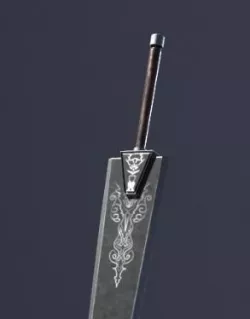 Low Poly Fantasy  Great Sword Low-poly 3D model
