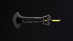 Low Poly Great Fantasy Sword Low-poly 3D model