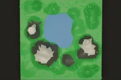 Low Poly Landscape Low-poly 3D model