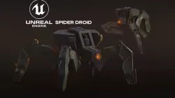 Low poly Spider Robot Low-poly 3D model