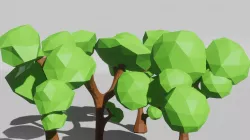 low poly tree Low-poly 3D model