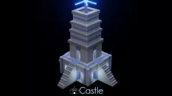 Lowpoly castle Low-poly 3D model