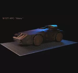 M577 APC  Aliens 3D model