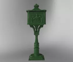 Mail Box Letter Box  Vintage Design 3D model
