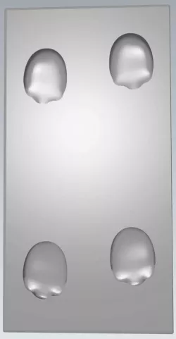 MakeIT Elephant Big Foot Print All 4 3D Model 3D model