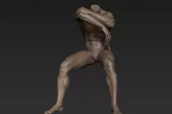 Male Full Body Sculpt Pose 6 3D model