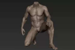 Male Full Body Sculpt Pose 7 3D model
