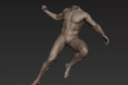 Male Full Body Sculpt Pose 9 3D model