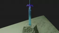 Master sword the legend of zelda Low-poly 3D model