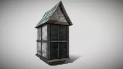 Medieval Dormer Low-poly 3D model
