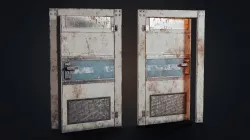 Metal Door Low-poly 3D model