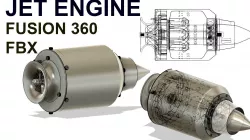Mini Jet Engine 3D model