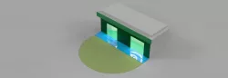 Modern sales point concept 3D model