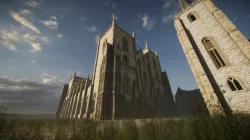 Modular Gothic Church Unity Low-poly 3D model