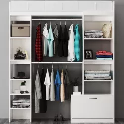 Modular wardrobe with shelves YANN 3D model