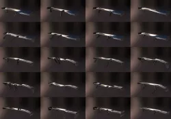 More than 20 semi procedural car wings spoilers Low-poly 3D model