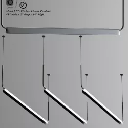 Morii LED Kitchen Linear Pendant 3D model