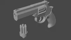 MP-412 REX 3D model